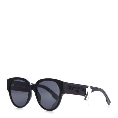 CHRISTIAN DIOR Acetate DiorID2 Sunglasses Black